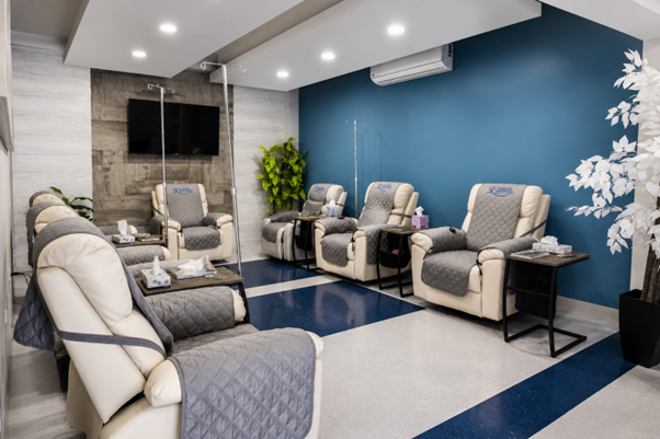 Medical resort outdoor space
